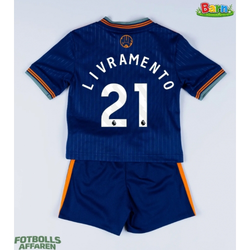 Newcastle United Tino Livramento #21 Tredjeställ Barn 2025-26 Kortärmad (+ Korta byxor)